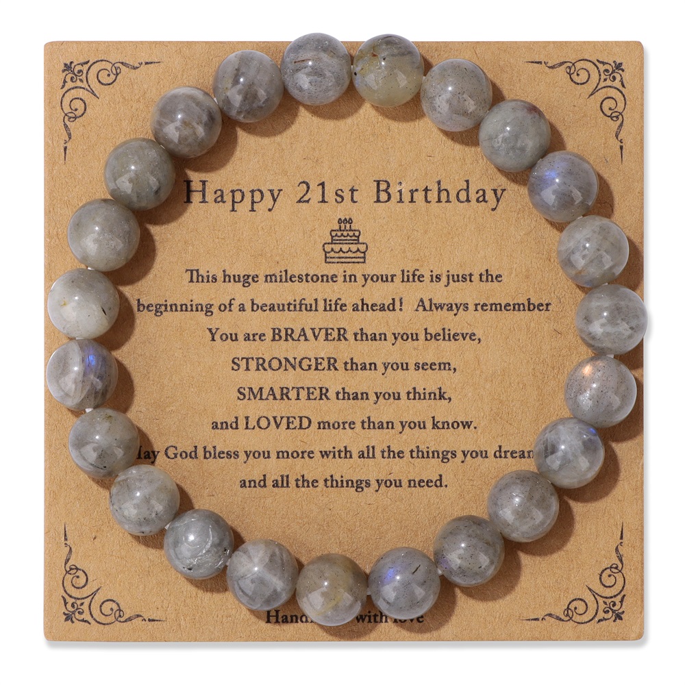 Yoga Health & Fitness Centre - Natural Labradorite Bracelet 8 mm Natural