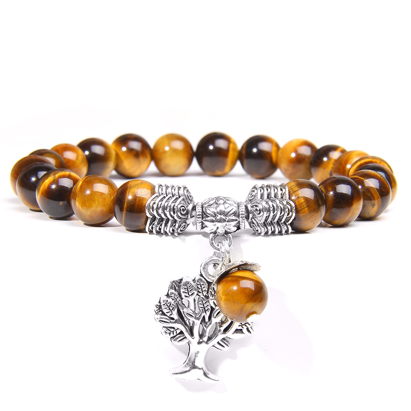 Yoga Health & Fitness Centre - Women Bracelets Men Charm Natural Tiger