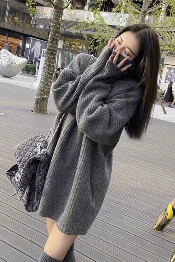 Yoga Fitness Class - Sweaters Jumpers Pullovers Women Christmas Turtleneck
