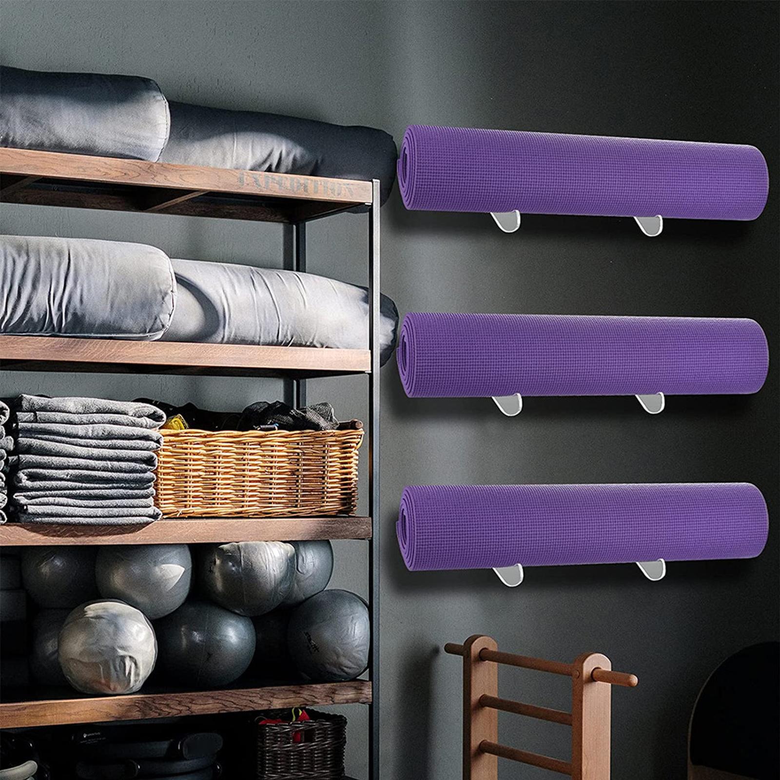 Yoga Fitness Class - Yoga Mat Holder Rack Wall Mount