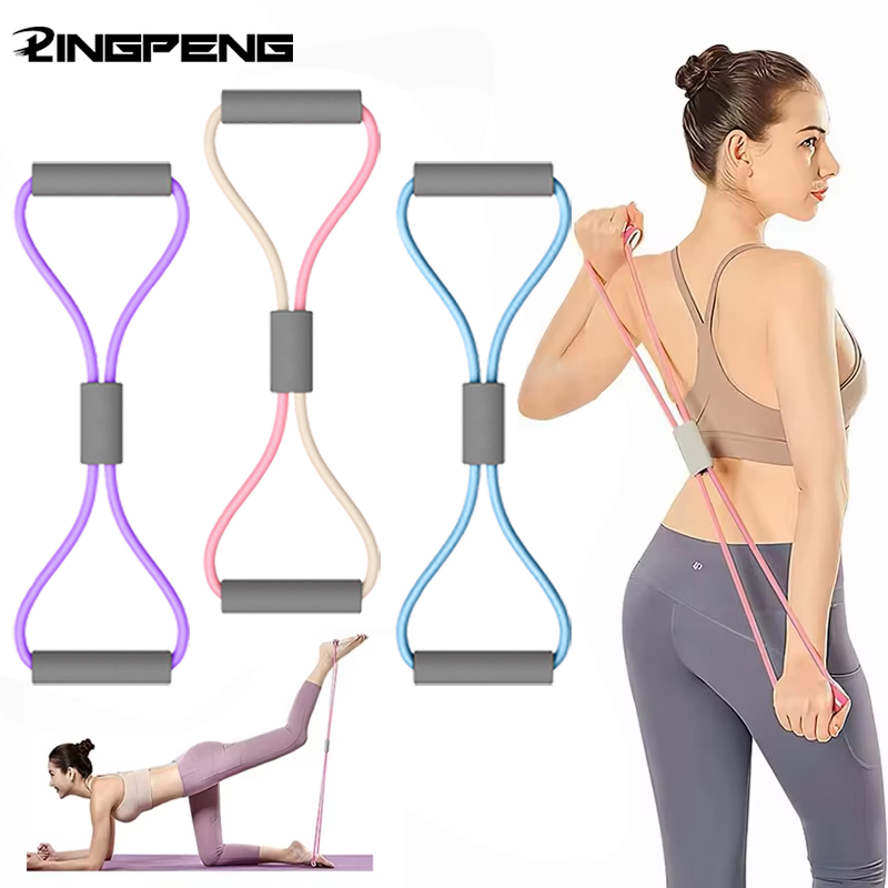 Yoga Fitness Resistance Band - 1Pcs Home Gym Elastic Band Portable