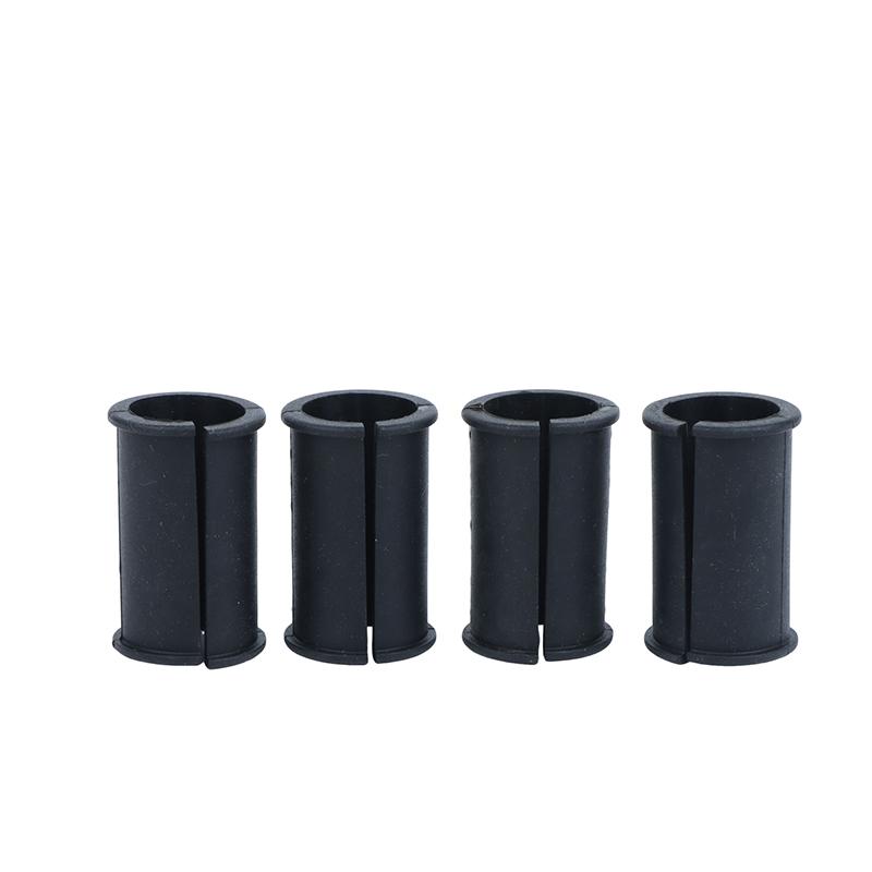 Yoga Fitness Class - 4 Pcs Black Rubber Mic Spacer