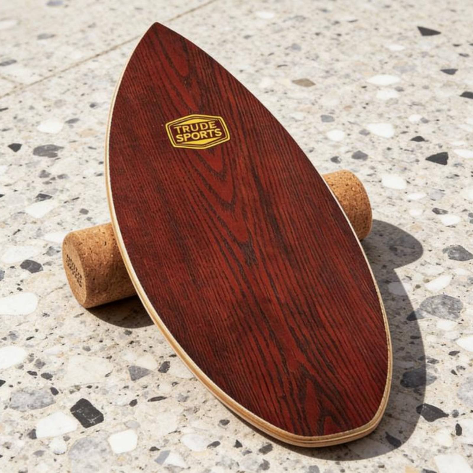 Balance Board Fitness - Wooden Balance Board Long-Lasting Wood Construction