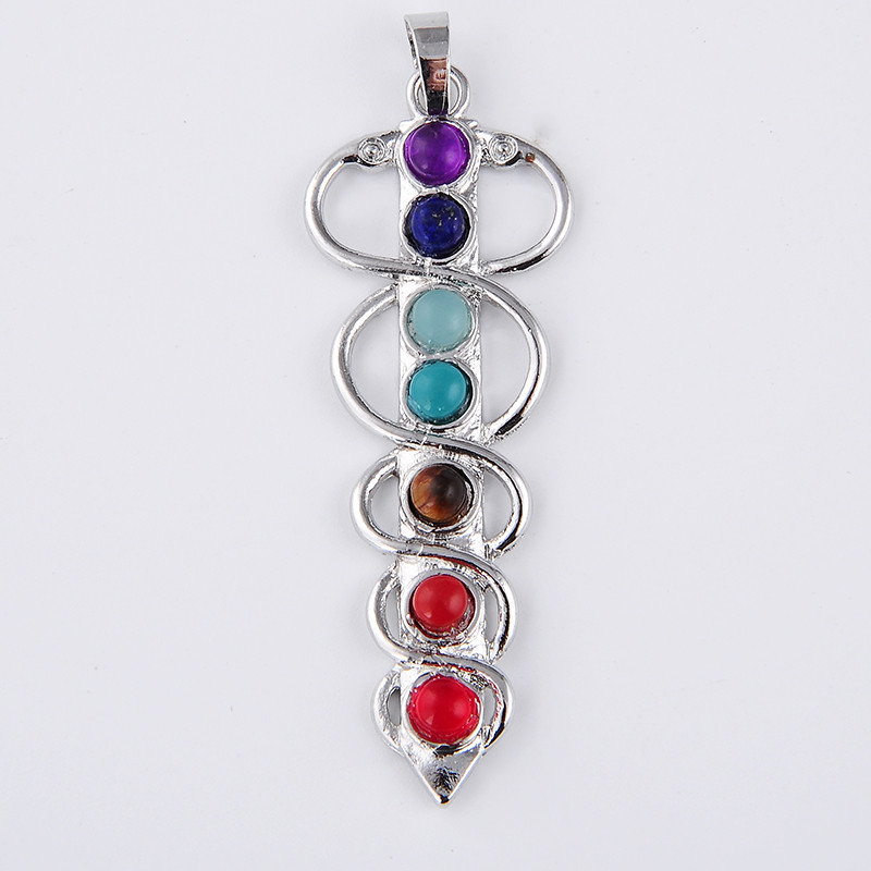 7 Chakra Stone Necklace Pendan - Yoga Health & Fitness Centre review and price