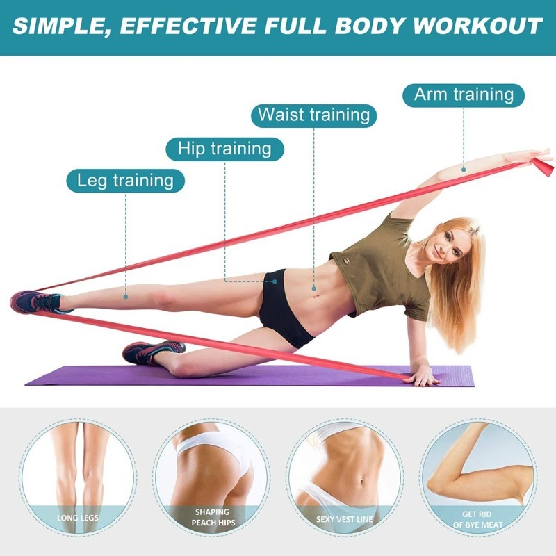 Natural Latex Resistance Bands - Yoga Fitness Resistance Band review and price