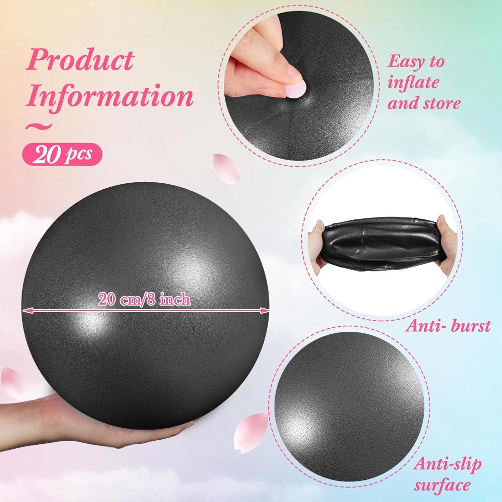 20 Pcs 9 Inch Mini Yoga Ball B - Yoga Fitness Class review and price