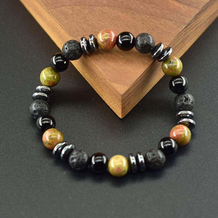 Natural Unakite Jasper Stone B - Yoga Fitness Promotion review and price