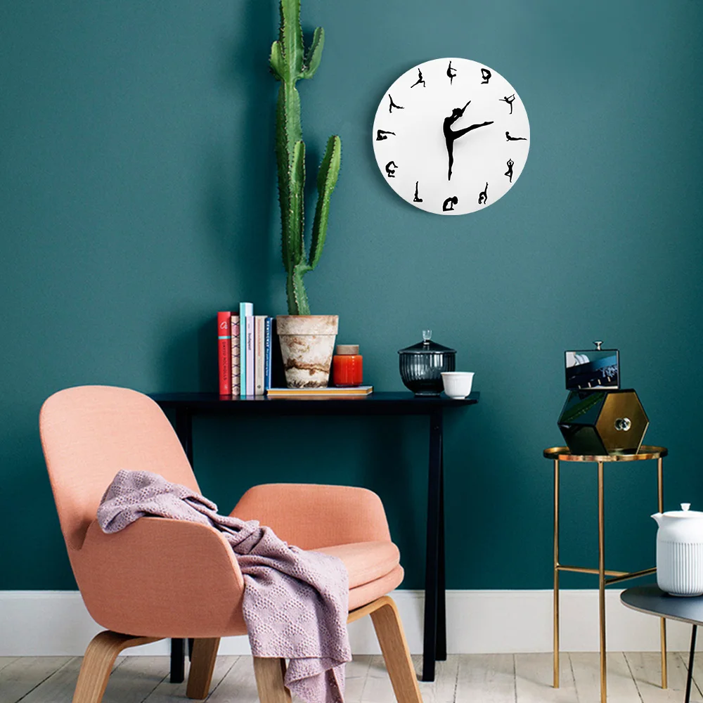 HQ Yoga Postures Wall Clock  F - Yoga Fitness Watch review and price