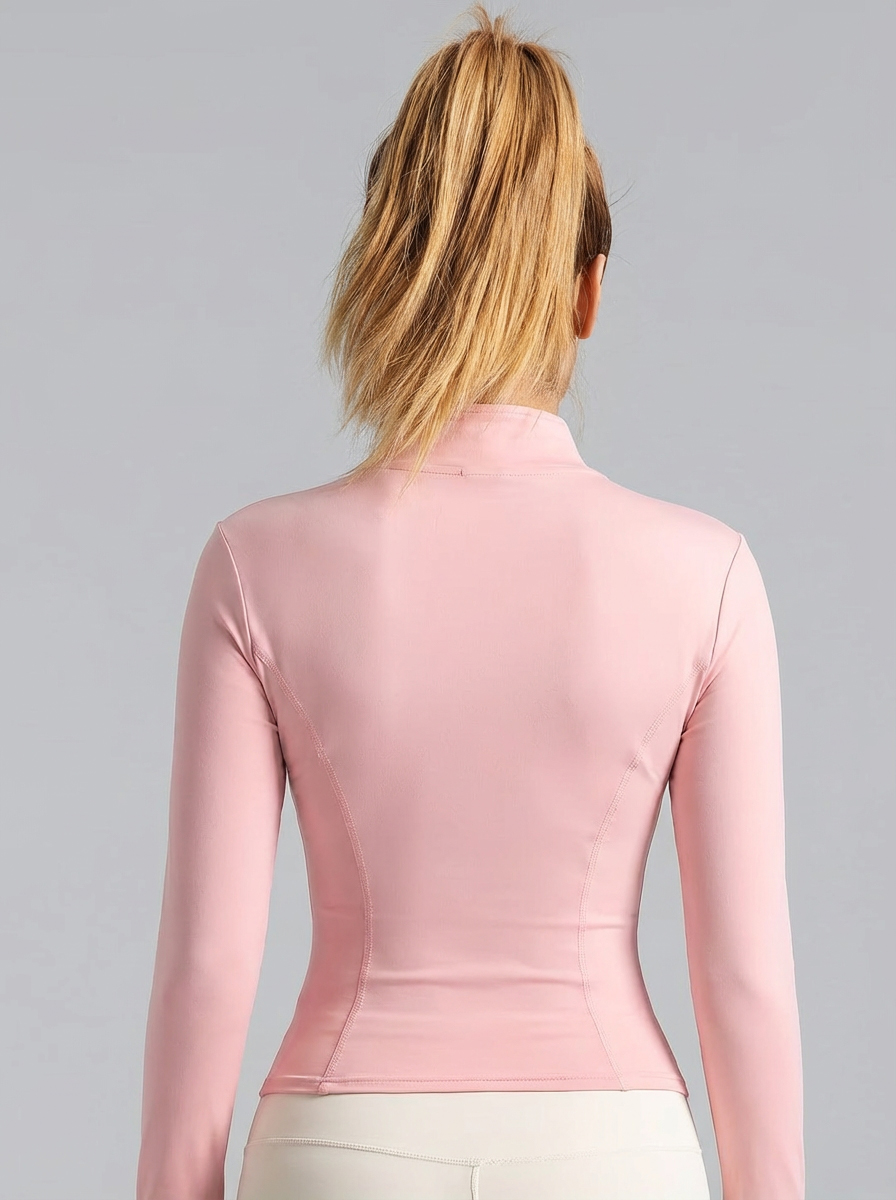 New Women Light Pink Yoga Coat - Fitness Yoga review and price