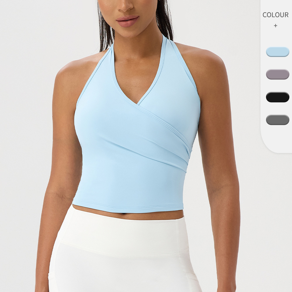 Women's Halter V Neck Yoga Tan - Yoga Và Fitness review and price