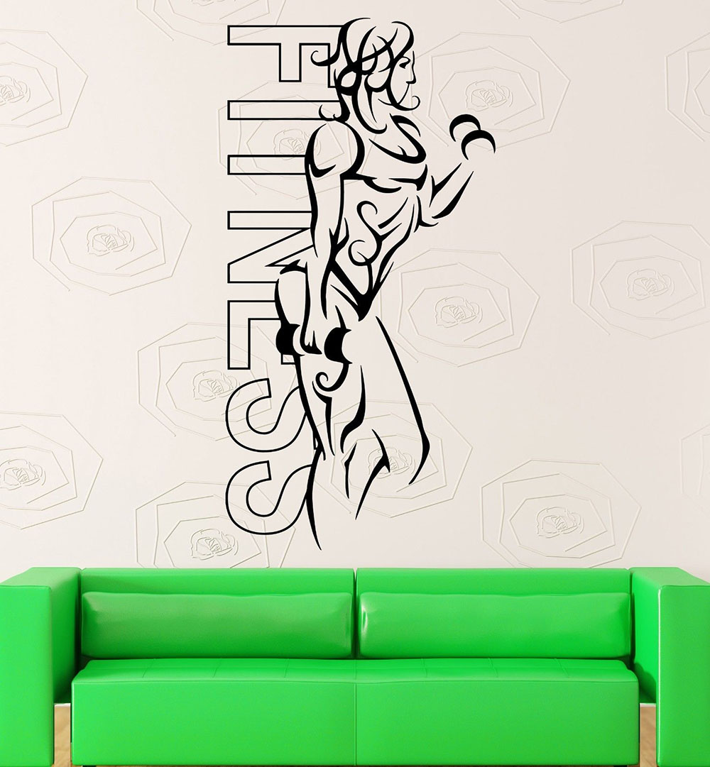 Wall Stickers Vinyl Fitness Gi - Yoga Health & Fitness Centre review and price
