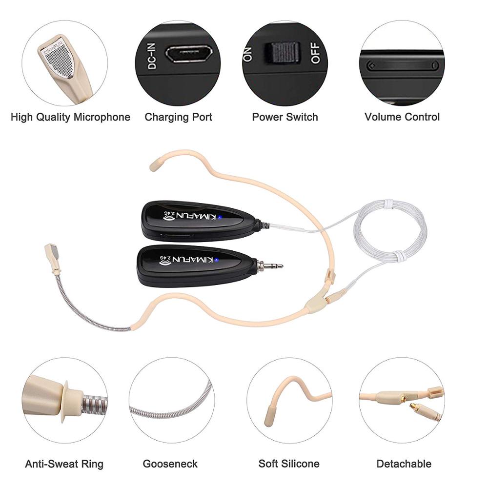 KIMAFUN 2.4G Wireless Headset  - Yoga Fitness Class review and price
