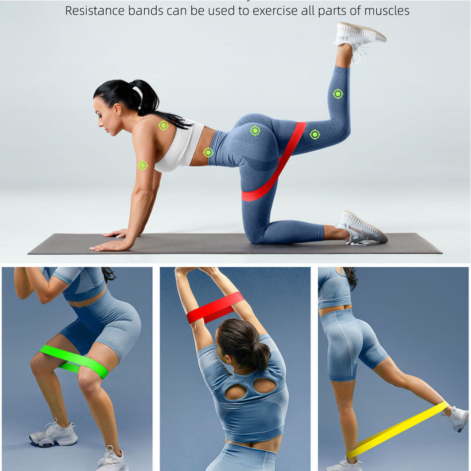 5Pcs Resistance Loop Bands Set - Yoga Fitness Resistance Band review and price