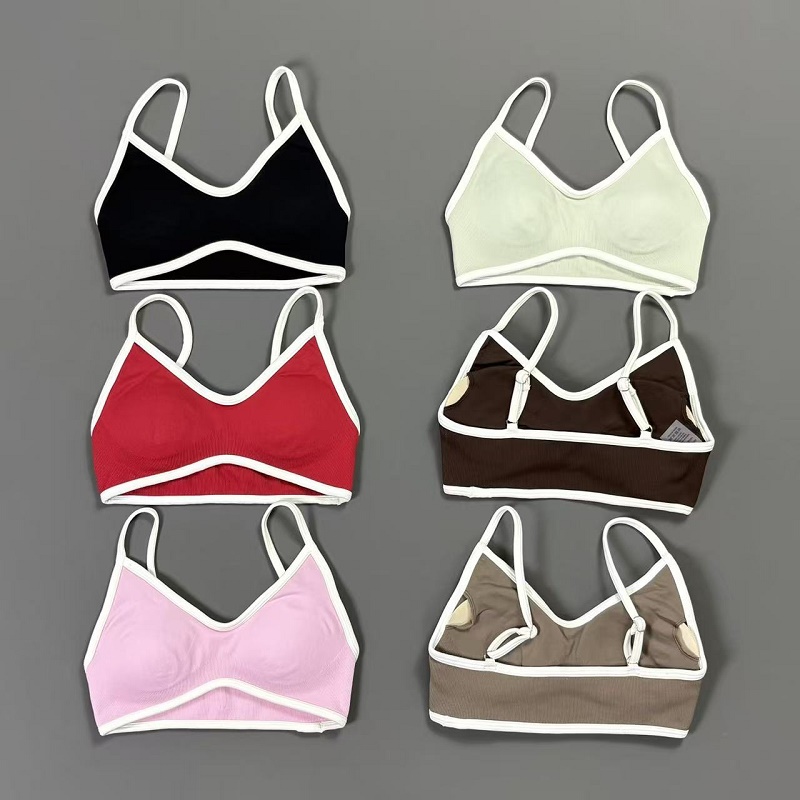 Women Contrastline Yoga Bra V  - Yoga Và Fitness review and price