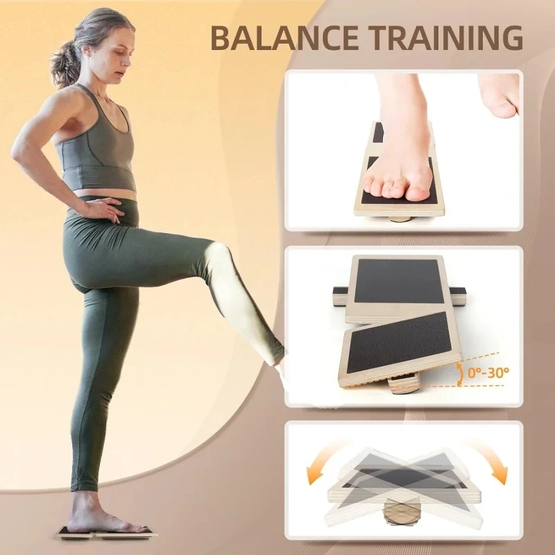 Wooden Single Foot Trainer Bal - Balance Board Fitness review and price