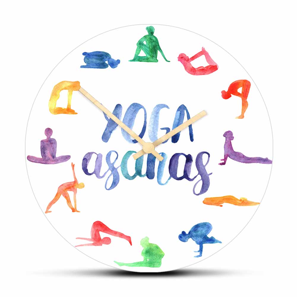 Yoga Asanas Modern Design Wall - Yoga Fitness Watch review and price