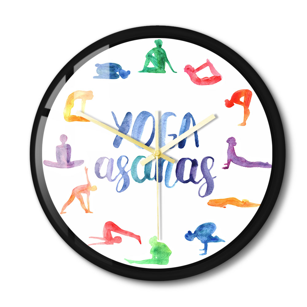 Yoga Asanas Modern Design Wall - Yoga Fitness Watch review and price