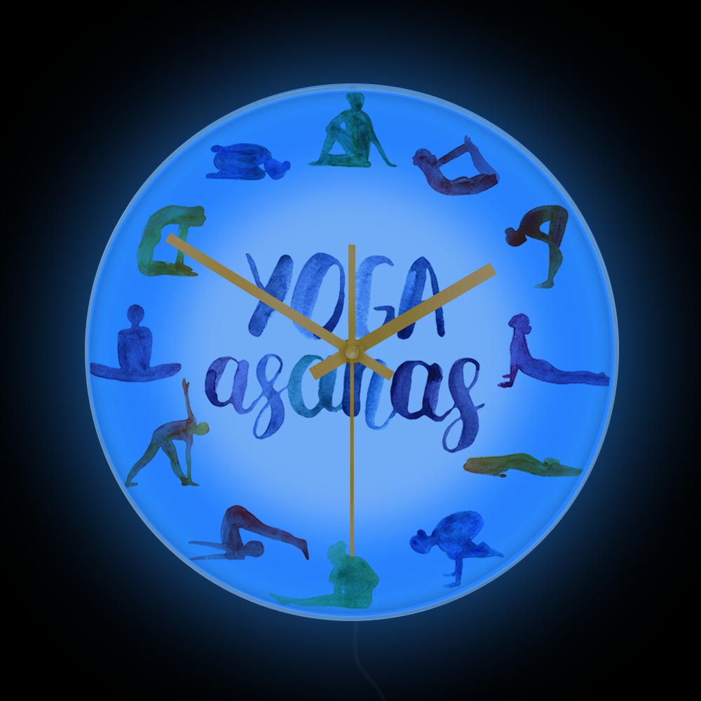 Yoga Asanas Modern Design Wall - Yoga Fitness Watch review and price