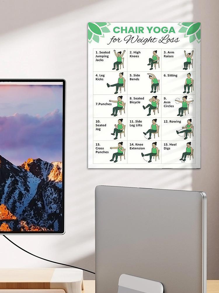 2 PCS Yoga Poster Home Exercis - Yoga Health & Fitness Centre review and price