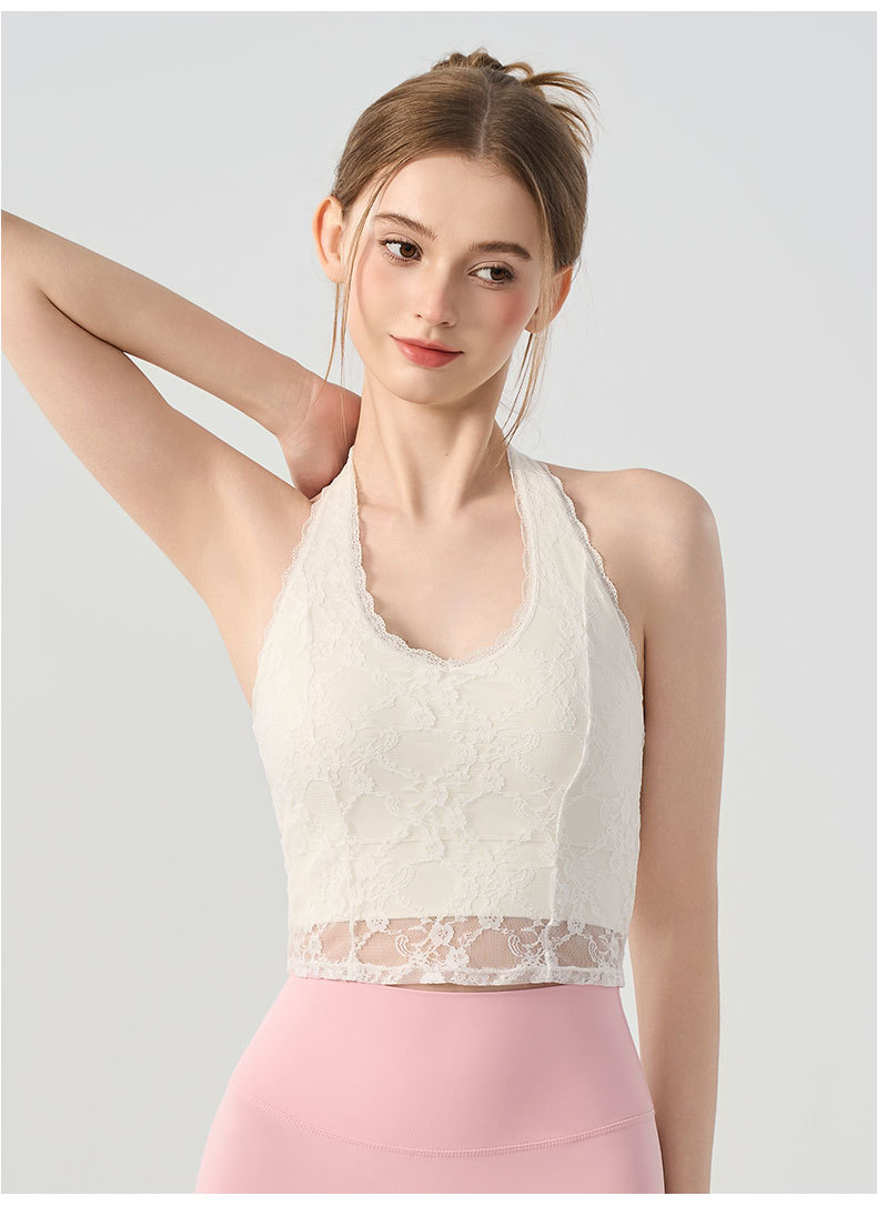 Sexy Woman Halter V-neck Lace  - Yoga Và Fitness review and price