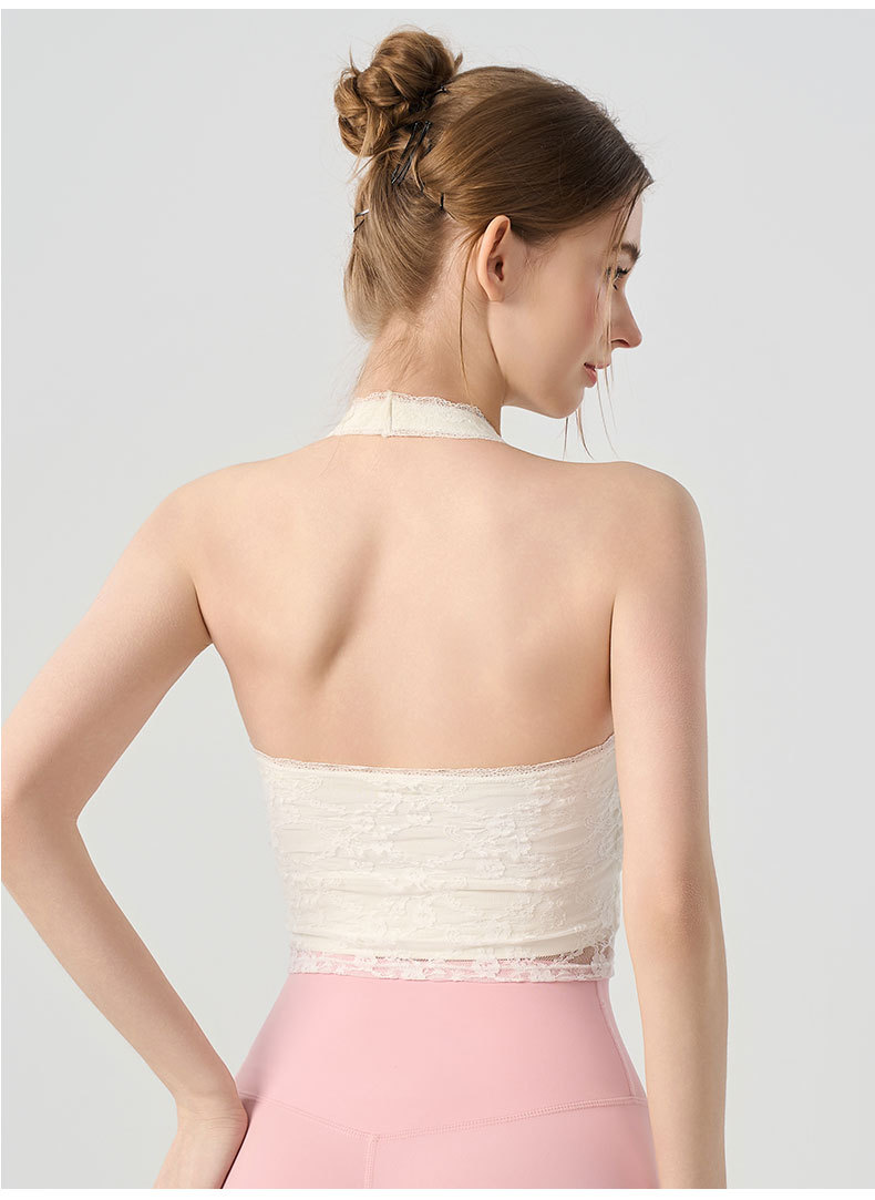 Sexy Woman Halter V-neck Lace  - Yoga Và Fitness review and price
