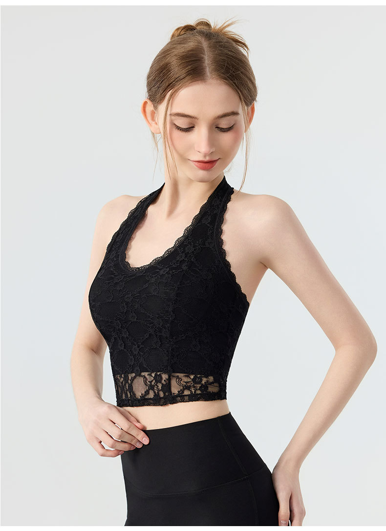 Sexy Woman Halter V-neck Lace  - Yoga Và Fitness review and price