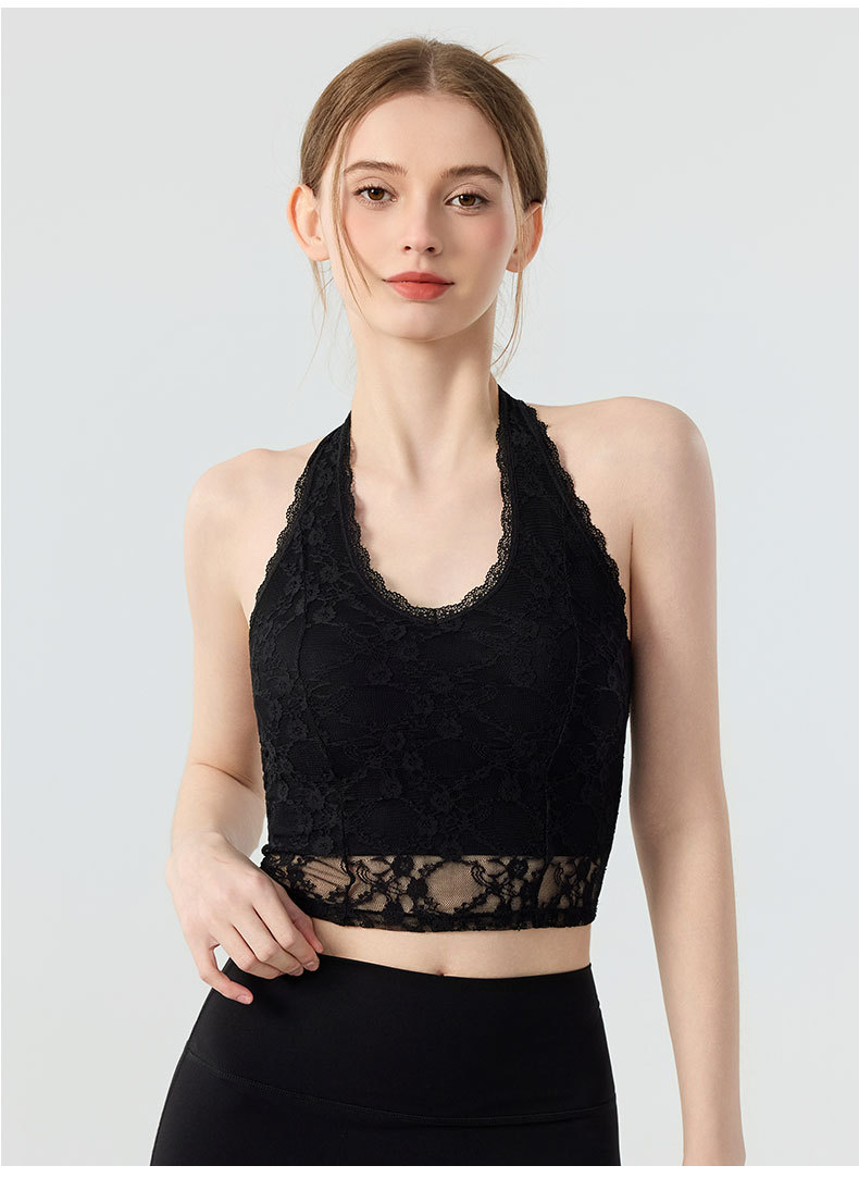Sexy Woman Halter V-neck Lace  - Yoga Và Fitness review and price