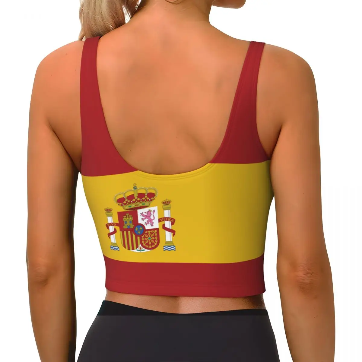 Spain Flag Basic Tops Women Sa - Yoga Và Fitness review and price