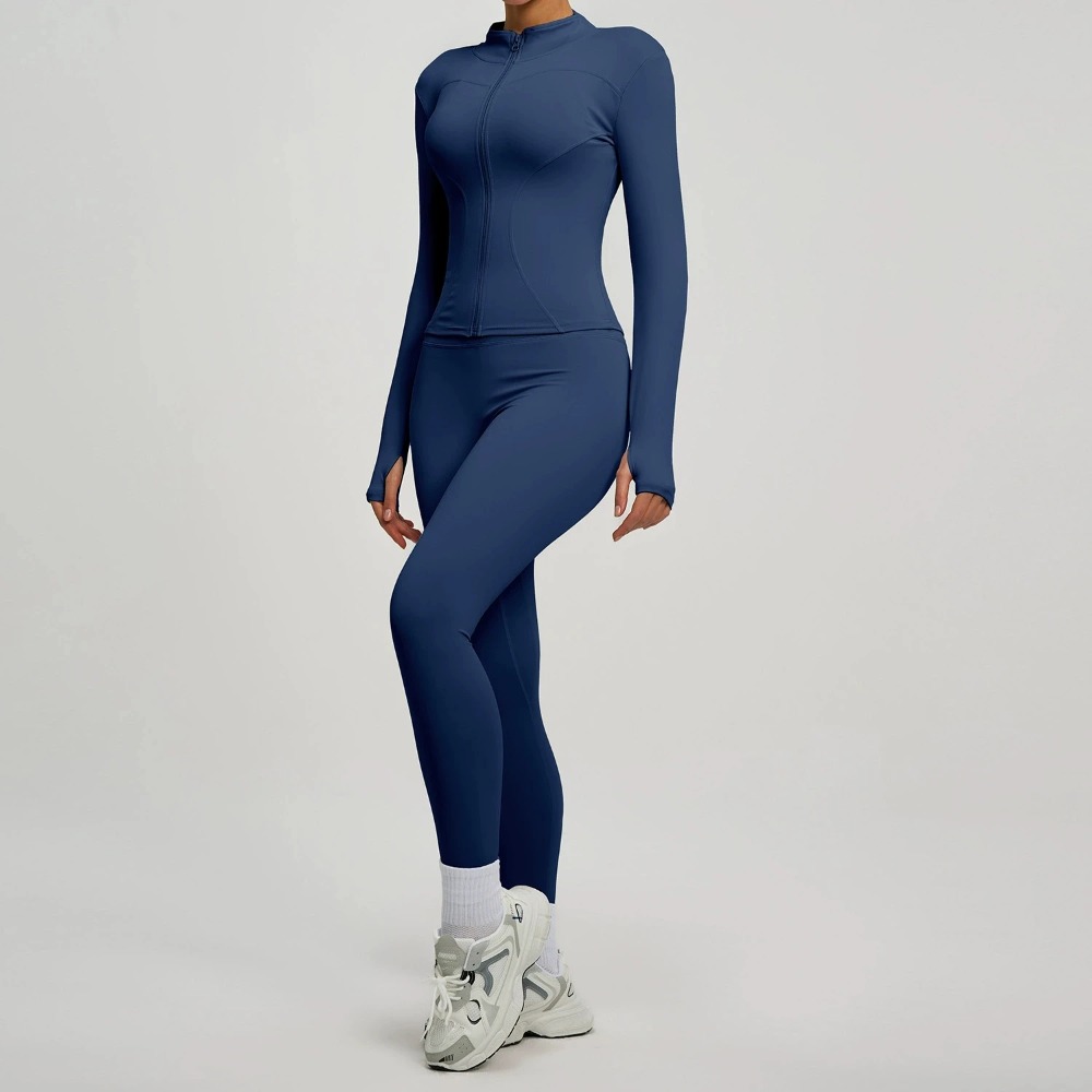 2PCS Jacket Yoga Sets Women Lo - Yoga Và Fitness review and price