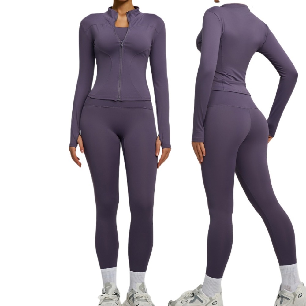 2PCS Jacket Yoga Sets Women Lo - Yoga Và Fitness review and price