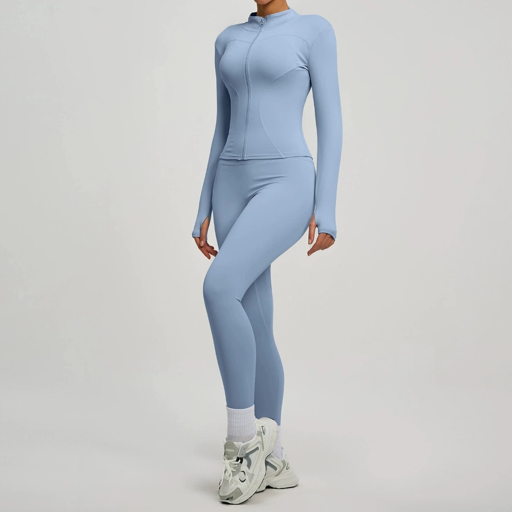 2PCS Jacket Yoga Sets Women Lo - Yoga Và Fitness review and price
