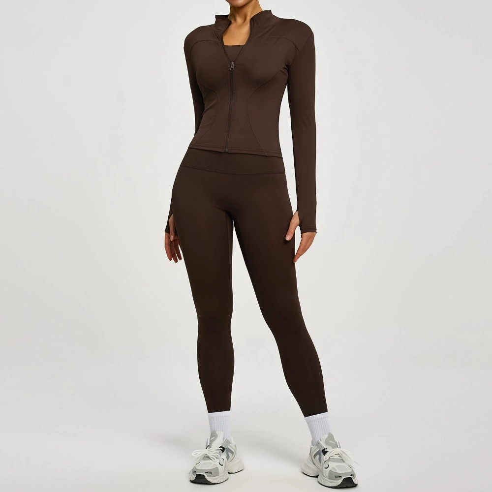 2PCS Jacket Yoga Sets Women Lo - Yoga Và Fitness review and price