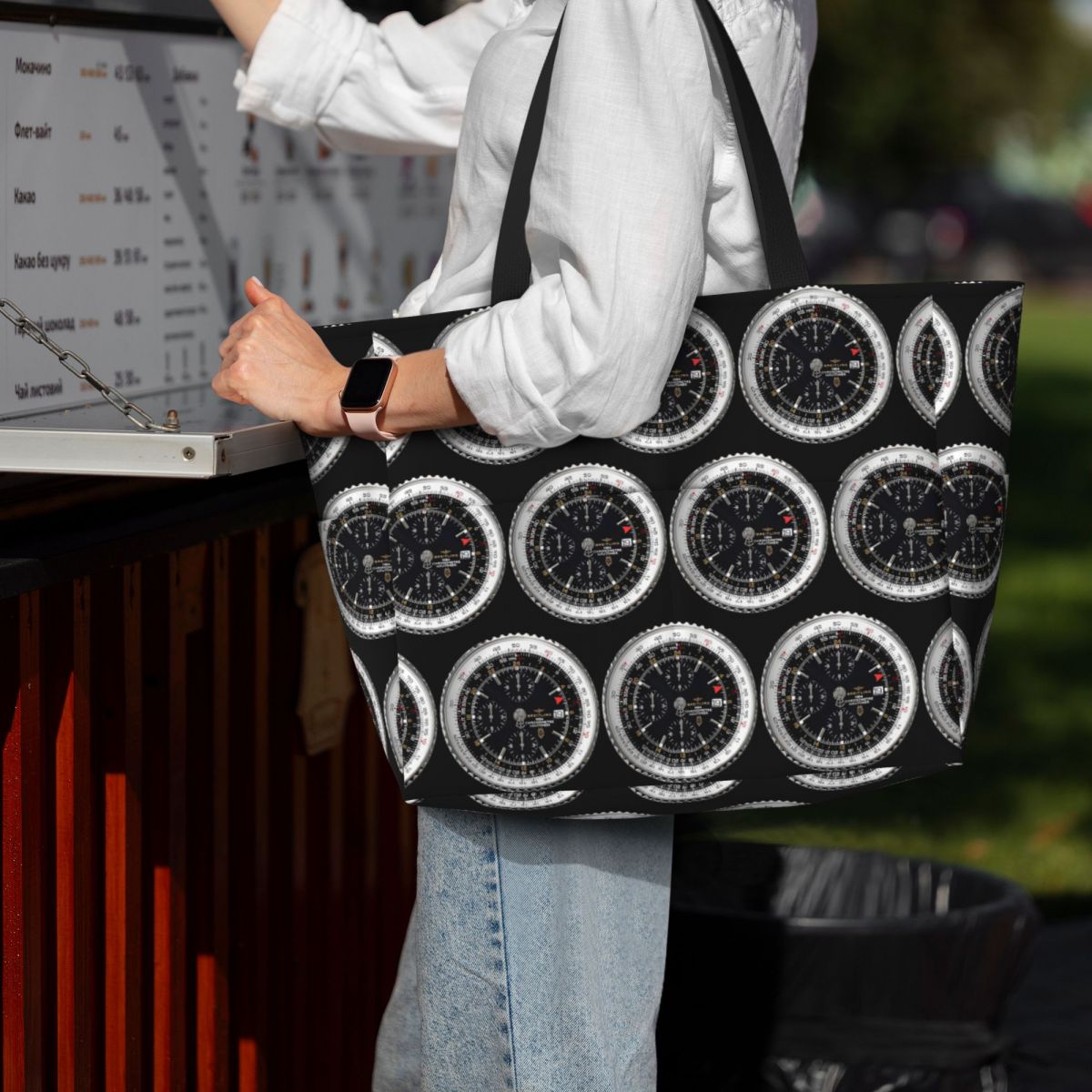 Luxury Watch Face Beach Tote B - Yoga Fitness Watch review and price